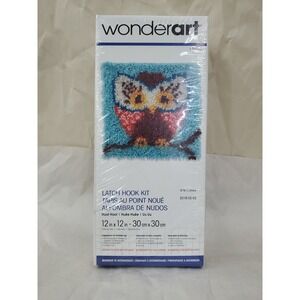 Wonderart Latch Hook Kit (12×12") Beginner/Intermediate Hoot Hoot Owl/Crafting